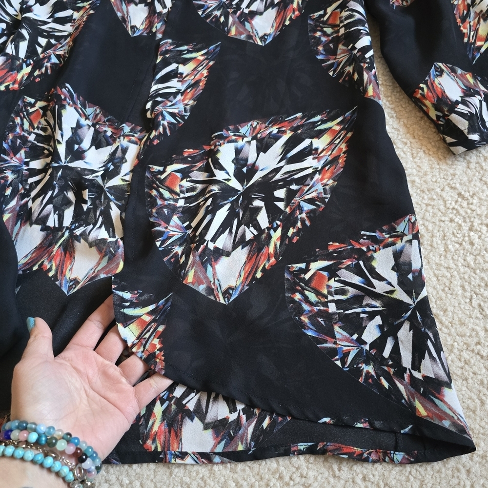 🌈 Diamond Lightweight Open Cardi Shall Medium Large - Picture 3 of 5